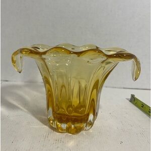 Vintage blown glass vase.